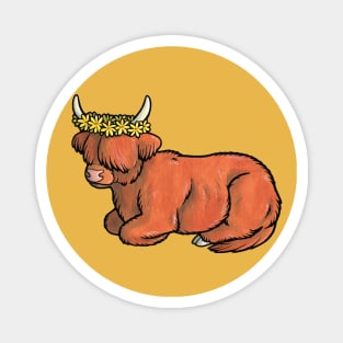 Highland coo Magnet